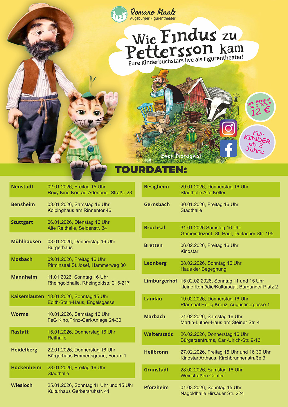 tourdaten jan maerz 2026